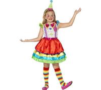 Child Deluxe Clown Girl Circus Fancy Dress Party Costume