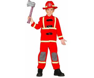 Child Deluxe Firefighter Costume - 7-9 Years