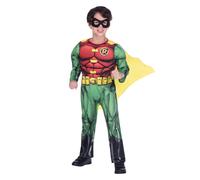 Deluxe Batman Robin Fancy Dress Superhero Costume Titans Kids Boys Mens Book Day