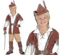 Child Deluxe Robin Hood Costume Sizes 110-122cm (S)