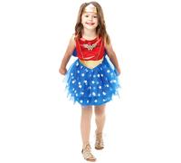 Child DELUXE WONDER WOMAN TUTU Superhero Girls Fancy Dress Costume Marvel Comic
