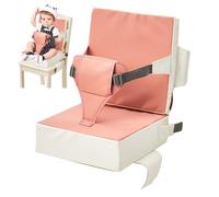 Child Dining Booster Cushion - Travel Chair Riser, Easy Clean Heightening Seat Pad, Stable Foam Support with Anti Skid Base and Secure Elastic Fastening | Eating Assistance for Table Feeding