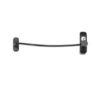 Child Door Window Restrictor Child Safety Security Cable Locks Catch Wire Key for Home Office(Black)