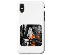 Child dressed up as Halloween in the alley Case for iPhone X/XS