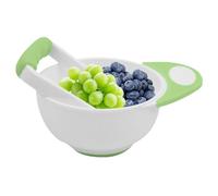 Child Food Mash Bowl - Vegetable Fruit Puree Masher Set for Feeding | Bowl with Long Handle Press Tool, Manual Grinding Kit for Fish Vegetable Fruit Puree Making Infanted Feeding Use