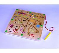 Child Friend Colour Matching Ants Magna Maze Wooden Magnetic Game