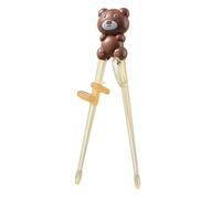 Child Friendly Chopsticks Bear Pattern Chopsticks ABS Fun & Engaging for Teaching Dining Etiquette Toddler Chopstick Trainer