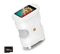 Child Friendly Digital Microscope 2Inch Display Camera Handheld Magnifier with Builtin LED Light Kid Microscope Handheld