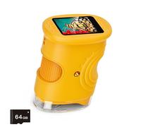 Child Friendly Digital Microscope 2Inch Display Camera Handheld Magnifier with Builtin LED Light Kid Microscope Handheld