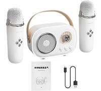 Child-Friendly Karaoke Mic, Lightweight Karaoke Speaker, Party, Karaoke Set for Women, Wireless Speaker System, Karaoke for Kids, Easy-to-Use Karaoke, Karaoke Speaker,