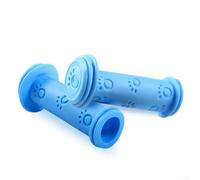 Child Friendly Rubber Bike Handlebar Grips for Bicycles and Scooters, Easy to Use (blue)
