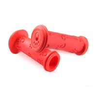 Child Friendly Rubber Bike Handlebar Grips for Bicycles and Scooters, Easy to Use (red)