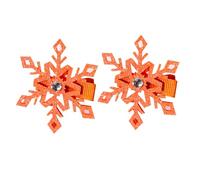 Child Friendly Snowflake Hair Clip Alloy Hairpin Fashion Hairpiece for Adding a Touch of Fun for Various Hairstyles 2Pcs