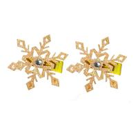 Child Friendly Snowflake Hair Clip Alloy Hairpin Fashion Hairpiece For Adding A Touch Of Fun For Various Hairstyles 2Pcs