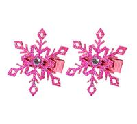 Child Friendly Snowflake Hair Clip Alloy Hairpin Fashion Hairpiece For Adding A Touch Of Fun For Various Hairstyles 2Pcs