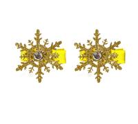 Child Friendly Snowflake Hair Clip Alloy Hairpin Fashion Hairpiece For Adding A Touch Of Fun For Various Hairstyles 2Pcs