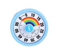 Child-Friendly Visual Alarm Clock With Rotary - 60-Minute Study Timer For Classroom Cooking & Exercise Training Blue ABS Digital Timer