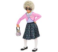 Rubies Official David Walliams Gangsta Granny Costume, Kids Fancy Dress, Size 5-6 Years