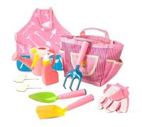 Child Gardening Kit, Kids Yard Tools, Beginner Garden Set, Easy Hold Design Featuring Bright Colors Sturdy Build Interactive Outdoor Activity Gear for Child Youngsters Siblings Parents Home Backyard