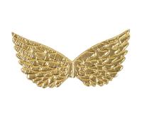 Child Girl Angel Feather Colourful Dance Halloween Festival Performance Props (Gold, One Size)