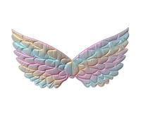 Child Girl Angel Feather Colourful Dance Halloween Festival Performance Props (One Size)