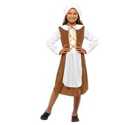 Tudor Girl Costume, Brown