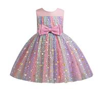 Child Girls Pageant Dress Party Bow Knot Sleeveless Cosplay Costume Gown Dresses 12 Month Old Dress Piano Recital Dress for Girls