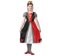 Rubies 641008 9-10 Official Queen of Hearts Book Day Character Costume, Kids', Multi-Colour (Age 9-10 Years, Height 140 cm) Halloween