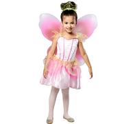Rubies Springtime Pink Fairy Girls Fancy Dress Fairies Childs Kids Costume + Wings Halloween