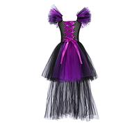 Child Girls Witch Fancy Dress Girls Fancy Dress Kids Costumes Vampire Costume Kids Witch Costume for Hat for Carnival Birthday Party Magician Performance Clothes