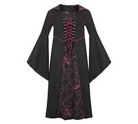 Child Girls Witch Fancy Dress Witch Fancy Dress Halloween Costumes for Kids Pink Costume Wicked Costume Kids Baby Hat for Carnival Birthday Party Magician Performance Clothes