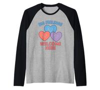 Child Grief Counselor Healing Hearts Trauma Support Raglan Baseball Tee