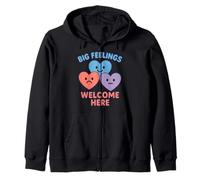 Child Grief Counselor Healing Hearts Trauma Support Zip Hoodie