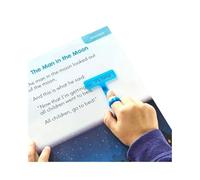 Child guidance color reading strip, student reading tracker, finger focus, highlighter pen, reading disability tool