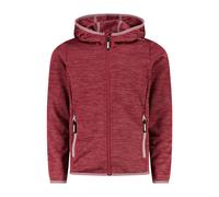 CMP - Girl's Jacquard Knitted Jacket Fix Hood - Fleece jacket size 128, red