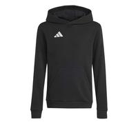 adidas Junior Entrada 26 Hoodie, Black/White, Size 7-8 Years Black/White