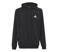 adidas Unisex Kids Tech Apparel Tracktop Sweatshirt, black/black/REFLECTIVE SILVER, 15-16 Years