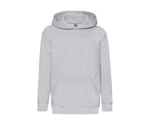 Child hoodie Fruit of the Loom Classic Gris 9/11 ans