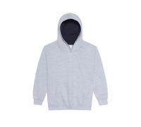 Child hoodie Just Hoods Varsity Gris 12/13 ans