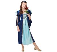 Medieval Princess Girls Historical Tudor Fancy Dress Book Day Costume Age 3-13