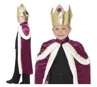 Child Kiddy King Robe Christmas Nativity Boys Royalty Costume Fancy Dress