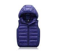 Child Kids Toddler Baby Boys Girls Sleeveless Winter Solid Coats Hooded Jacket Vest Outer Outwear Outfits Clothes Walls Winter Jacket Boys (Navy, 5-6 Years)