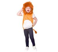 Child/Kids Unisex Lion Animal Tabard Fancy Dress Costume (One Size 3-5 years)