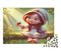Child Ladybug Forest Jigsaw Puzzles 1000 Pieces Recycled Paper for Adults Adult Jigsaws Educational Game Challenge Fun Home Present Great Gift Idea for Decompression 70x50cm/1000pcs