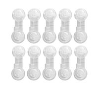 Child Lock, Compact Cabinet Lock, Childproof Secure 10X Adhesive Clear Cabinet Proofing for Rooms Security Homes Pantry Kids Kitchen Furniture