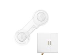 Child Lock for Door - Transparent Safety Lock Door Cabinet Lock | White Keyless Window Restrictor, No Drilling Child Lock Childproofing Multi-Purpose Safety Latch Strap Lock for Drawers & Door