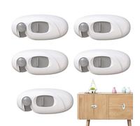 Child Lock for Refrigerator, Child Lock for Cupboard Locks, Cupboard Baby Locks, Fridge Locks, 5 x Self-Adhesive Fridge Lock for , Child Lock, Child Safe