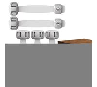 Child Locks for Cabinets and Drawers Drawer Child-Safety-Locks | Rotatable for Cabinets Cupboards Doors Fridge Freezer Oven Toilet Seat Trash Can Pantry Closet Bins Wardrobe Storage Locker
