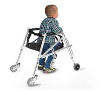 Child Lower Limb Rehabilitation Aids Folding Standard Walker with Wheels Rollator Walkers for Children Height Adjustable Walking Frame(Small)