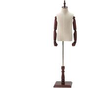 Child Mannequin Tailor Dummy Seamstress Model, The Height Can Be Adjusted, Wood Arm Movable for Shops, Small